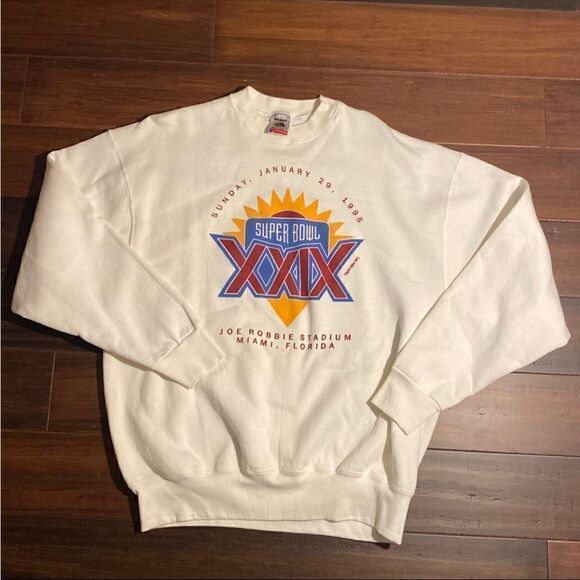 Vintage 1995 Super Bowl XXIX Sweatshirt - Picture 1 of 4